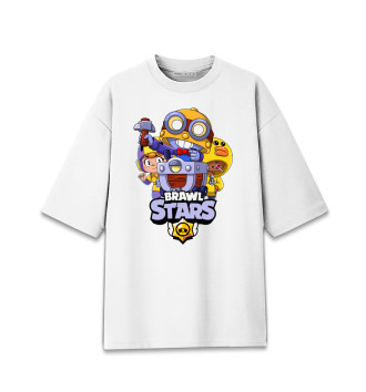 Хлопковая футболка оверсайз Brawl Stars, Carl