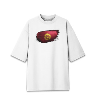 Мужская Хлопковая футболка оверсайз Kyrgyzstan