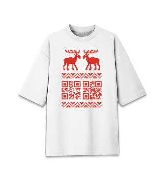 Мужская Хлопковая футболка оверсайз Code Deer