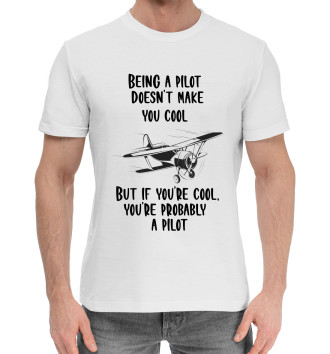 Хлопковая футболка Быть пилотом