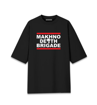 Женская Хлопковая футболка оверсайз Makhno Death Brigade