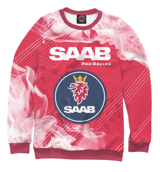 Мужской Свитшот Saab | Pro Racing | Огонь