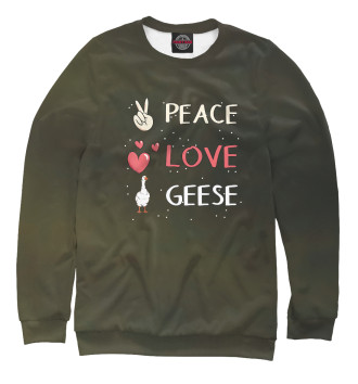 Свитшот Peace Love Geese