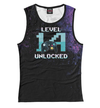 Майка для девочек Level 14 Unlocked Gamer