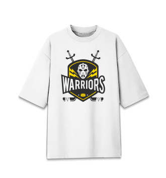 Женская Хлопковая футболка оверсайз Warriors