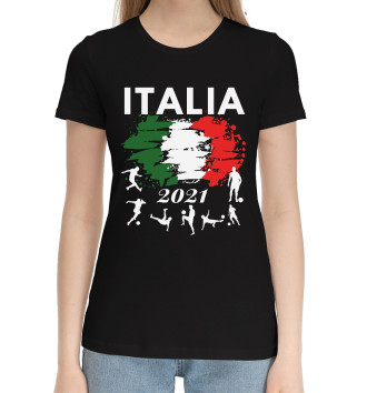 Хлопковая футболка Italia 2021