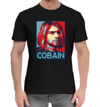 Мужская Хлопковая футболка Kurt Cobain (Nirvana)