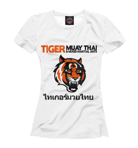 Женская Футболка Tiger muay thai