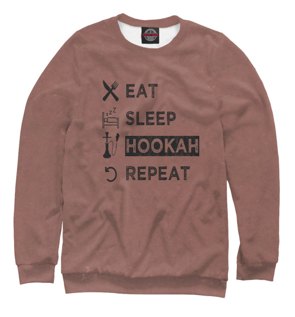 Свитшот Eat Sleep Hookah Repeat для девочек 