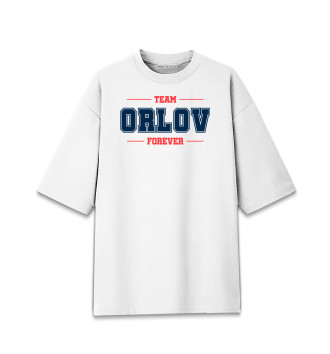 Хлопковая футболка оверсайз Team Orlov