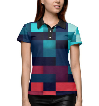 Женское Поло Pixel color