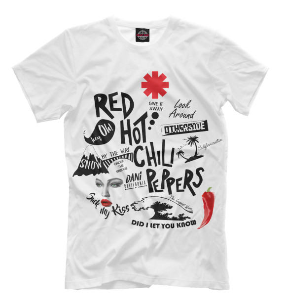 Футболка Red Hot Chili Peppers Songs для мальчиков 