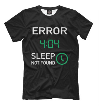 Футболка для мальчиков Error 404 - Sleep Not Found