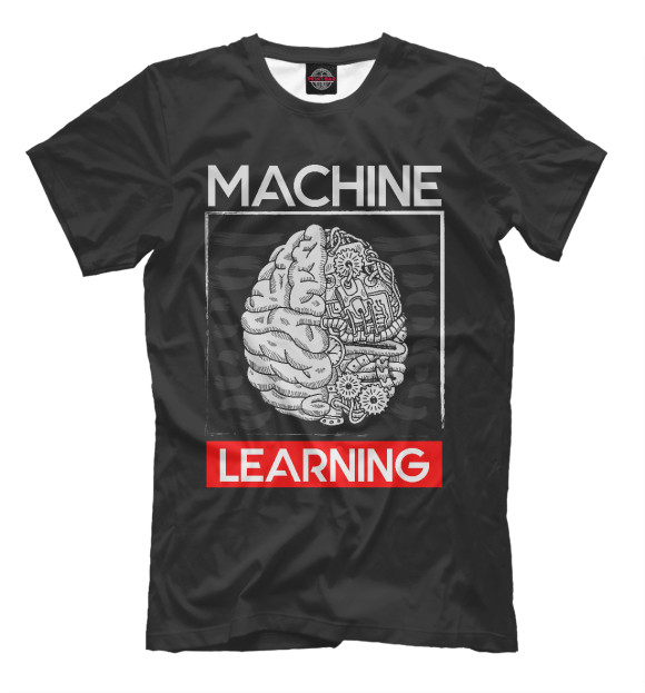 Футболка Machine Learning Brain для мальчиков 
