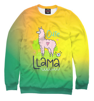 Свитшот для девочек Cute Lama