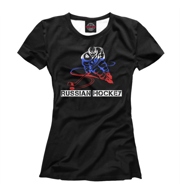 Женская Футболка Russian Hockey