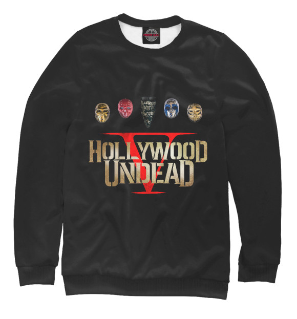 Свитшот Hollywood Undead Five для мальчиков 