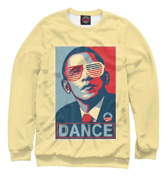 Мужской Свитшот Обама dance