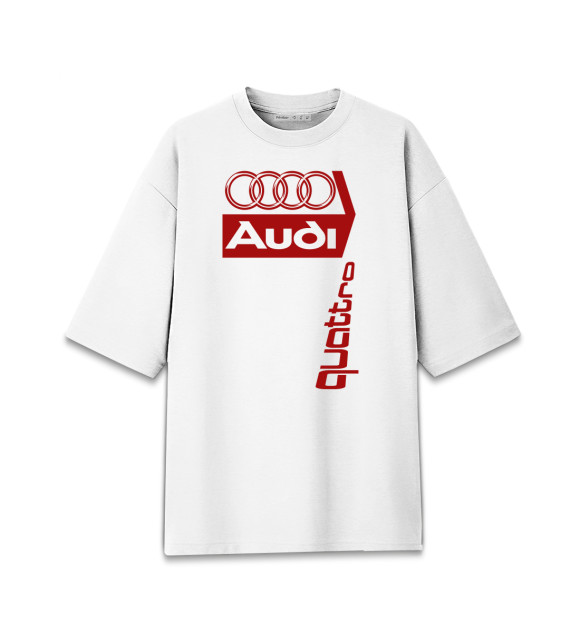 Мужская Хлопковая футболка оверсайз Audi