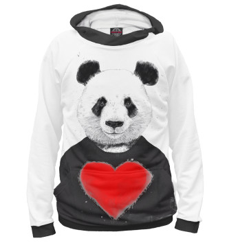 Худи для мальчиков Влюбленная панда