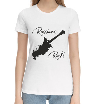 Хлопковая футболка Russians Rock