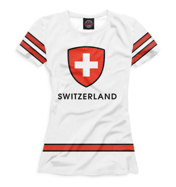 Женская Футболка Сборная Швейцарии