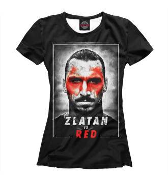 Футболка для девочек Zlatan is Red