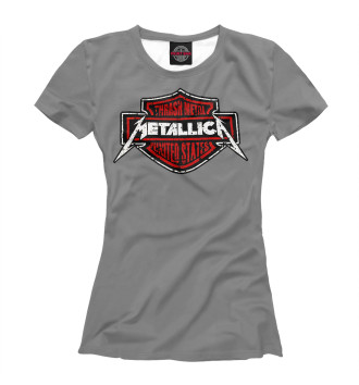 Футболка для девочек Metallica thrash metal band
