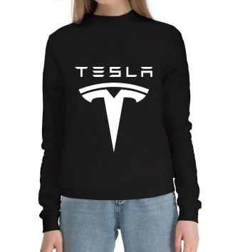 Женский Хлопковый свитшот Tesla