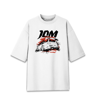 Хлопковая футболка оверсайз Nissan 180 SX, JDM