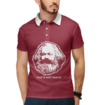 Мужское Поло Карл Маркс не Санта
