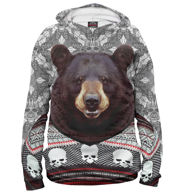 Худи Медведь в свитере для девочек 