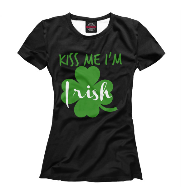 Футболка Kiss me I'm Irish для девочек 