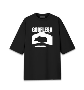 Хлопковая футболка оверсайз Godflesh