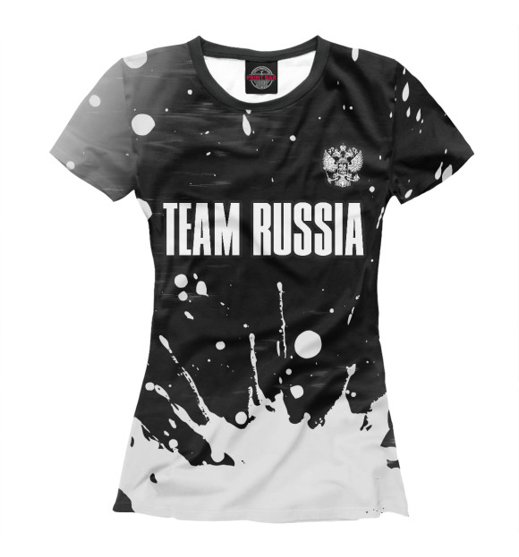 Футболка Russia - Герб | Team Russia для девочек 