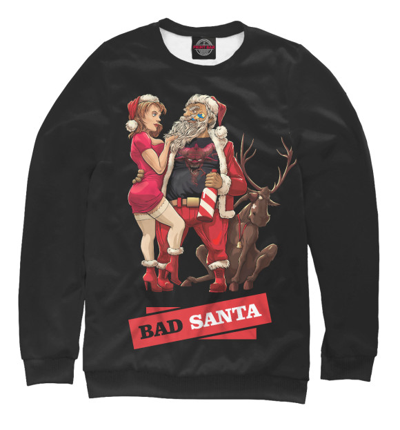 Свитшот Bad santa для девочек 