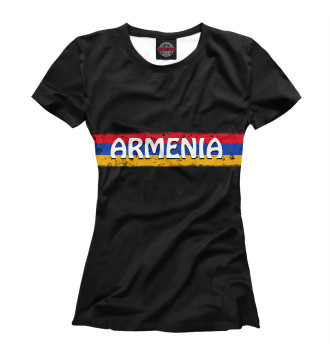 Футболка для девочек Флаг Армении