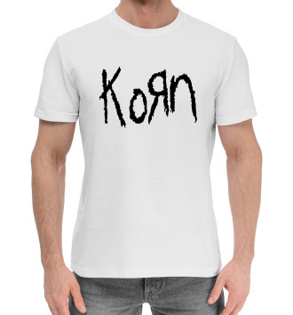 Мужская Хлопковая футболка Korn