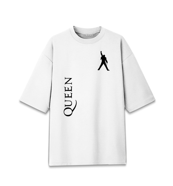 Женская Хлопковая футболка оверсайз Queen