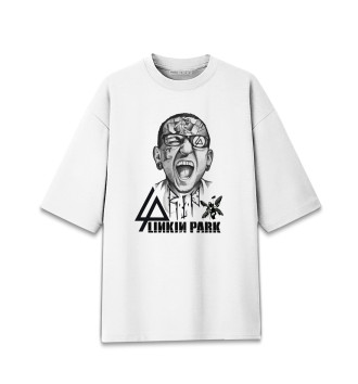 Мужская Хлопковая футболка оверсайз Linkin Park