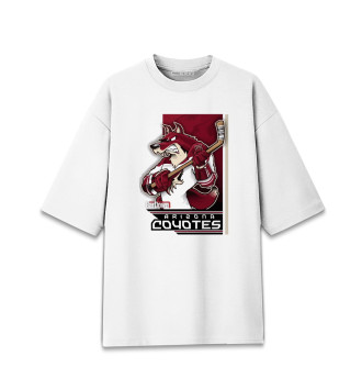 Женская Хлопковая футболка оверсайз Arizona Coyotes