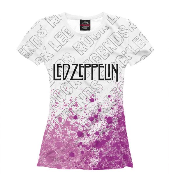 Футболка Led Zeppelin Rock Legends (purple) для девочек 