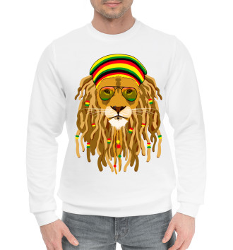 Мужской Хлопковый свитшот Ямайский лев