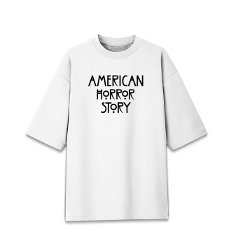 Женская Хлопковая футболка оверсайз AMERICAN HORROR STORY