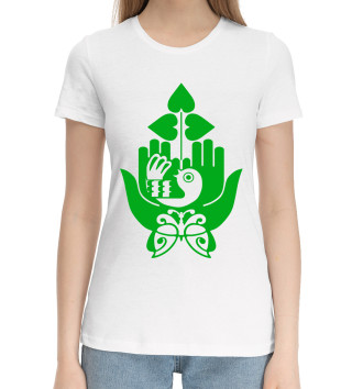 Женская Хлопковая футболка Эколог