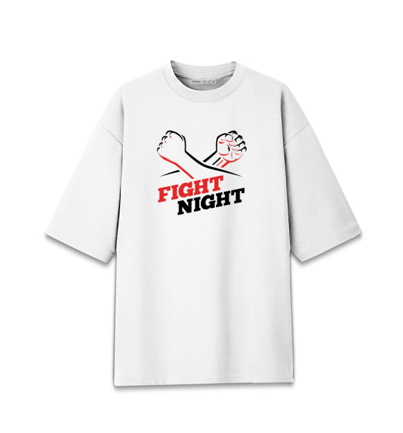 Женская Хлопковая футболка оверсайз Fight Night