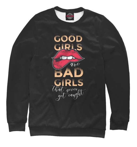 Свитшот Good girls bad girls для девочек 