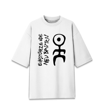 Мужская Хлопковая футболка оверсайз Einsturzende Neubauten