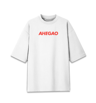 Хлопковая футболка оверсайз Ahegao