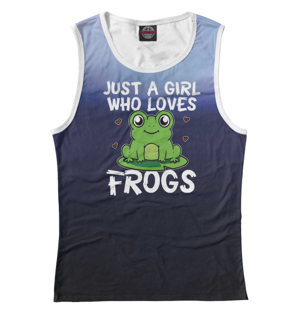 Майка Just A Girl Who Loves Frogs для девочек 